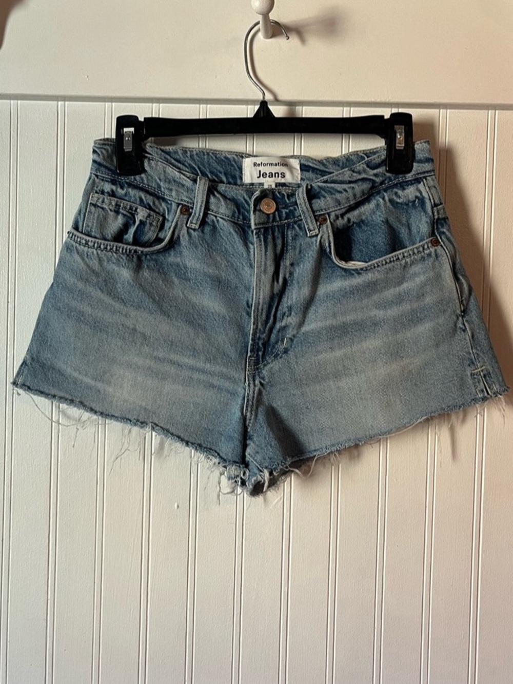 Reformation Dakota Mid Rise Relaxed Jean Short